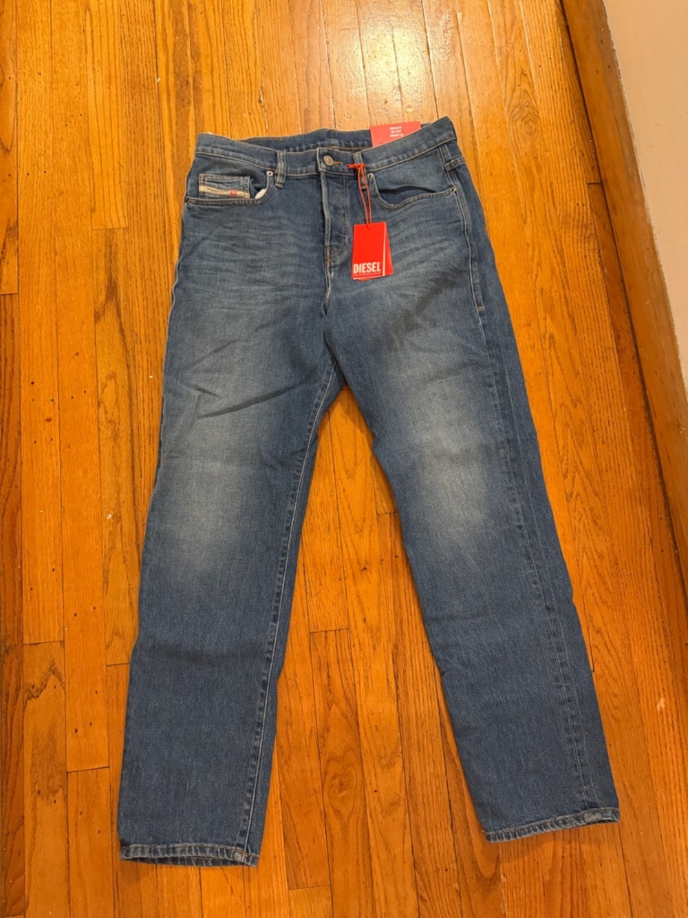 Diesel Viker Straight Leg Blue Jeans NWT 32x32